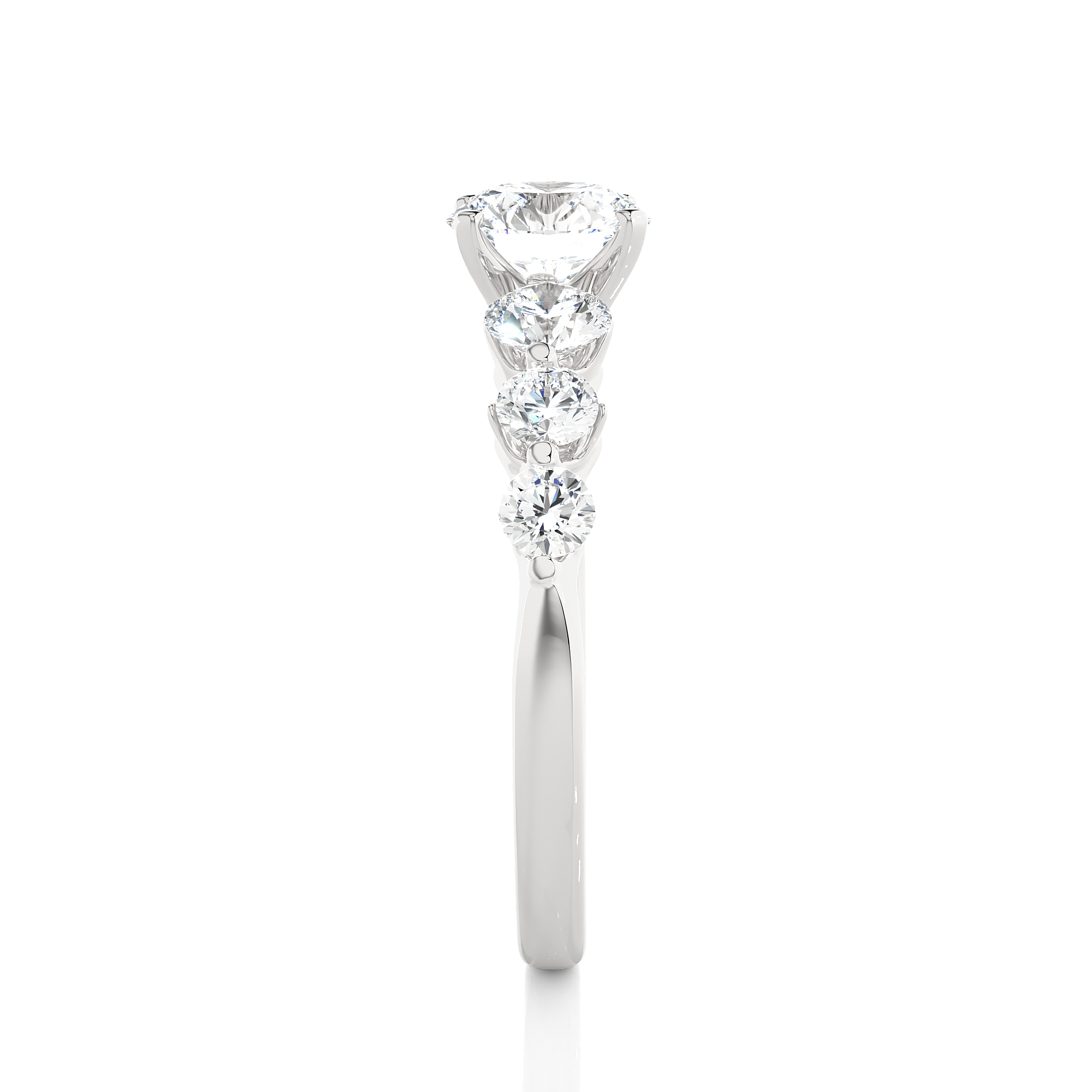 1.43 Carat H Color VS1 Clarity Diamond Studded Natural Diamond Ring.